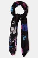 Ulla Popken Sjaal, zijde, gekleurde bloemen - Grote Maten