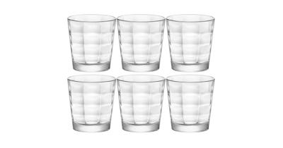 Set van 6x stuks tumbler waterglazen/drinkglazen transparant 240 ml - Drinkglazen