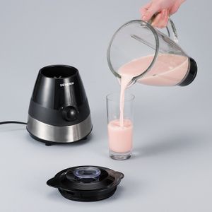 Severin SM 3718 blender 1,5 l Blender voor op aanrecht 550 W Zwart, Geborsteld staal