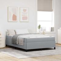 vidaXL Boxspring bed Lichtgrijs, Zwart 160 x 200 cm