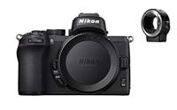 Nikon Z 50 compact systeemcamera + FTZ vatting adapter - 20,9 MP DX-formaat sensor - Grote Z lens vatting voor hoogste kwaliteit beelden - Elektronische zoeker - 4K video - VOA050K003, zwart