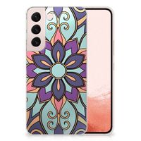 Samsung Galaxy S22 TPU Case Purple Flower