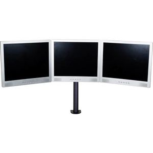 SpeaKa Professional SP-1664324 Monitor-tafelbeugel 3-voudig 33,0 cm (13) - 61,0 cm (24) Zwart In hoogte verstelbaar, Zwenkbaar, Roteerbaar