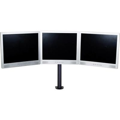 SpeaKa Professional SP-1664324 Monitor-tafelbeugel 3-voudig 33,0 cm (13) - 61,0 cm (24) Zwart In hoogte verstelbaar, Zwenkbaar, Roteerbaar