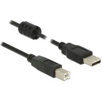 Delock 84899 Kabel USB 2.0 Type-A male > USB 2.0 Type-B male 5,0 m zwart