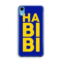 Habibi Blue: iPhone XR Transparant Hoesje