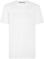 Philipp Plein t-shirt Gothic à logo brodé - Blanc