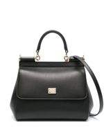 Dolce & Gabbana sac à main Sicily en cuir - Noir