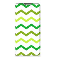 OPPO Reno8 Lite Hoesje met Magneet Zigzag Groen