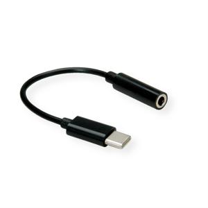 VALUE 12.99.3214 audio kabel 0,13 m 3.5mm USB Zwart