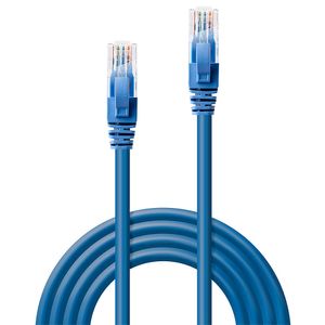 LINDY 48020 RJ45 Netwerkkabel, patchkabel CAT 6 U/UTP 5.00 m Blauw 1 stuk(s)