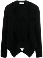 Off-White layered ribbed-knit jumper - Noir - thumbnail