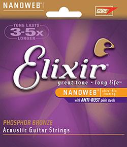 Elixir Strings 16182 snaar voor muziekinstrumenten Akoestisch 6 stuk(s) Staal Gitaar