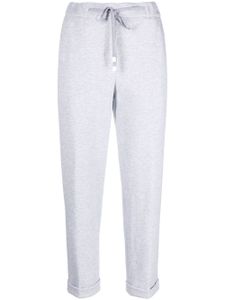 Peserico pantalon de jogging à ourlet retroussé - Gris