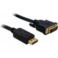 Delock 82592 Kabel DisplayPort 1.3 male > DVI 24+1 male passief 3 m zwart - thumbnail