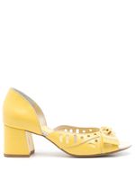 Sarah Chofakian escarpins Adrienne en cuir - Jaune - thumbnail