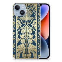 Apple iPhone 14 TPU Case Beige Flowers - thumbnail