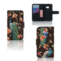 Samsung Galaxy Xcover 4 | Xcover 4s Telefoonhoesje met Pasjes Pauw met Bloemen - thumbnail