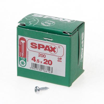 Spax bolkop t20 4,5x20(200) Spax bolkop t20 4,5x20(200)