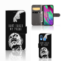 Portemonnee Hoesje Samsung Galaxy A40 Zombie