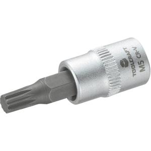 TOOLCRAFT M5 816074 Veeltand (XZN) Dopsleutel-bitinzet 5 mm 1/4 (6.3 mm)