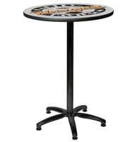 Harley-Davidson® Ride Free Ronde Bartafel, Duurzame Stalen Voet - Black HDL-12332 - thumbnail