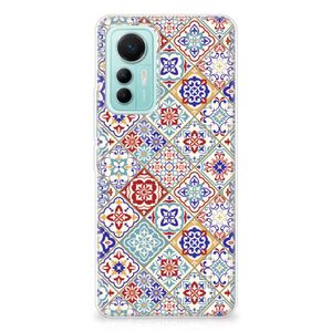 Xiaomi 12 Lite TPU Siliconen Hoesje Tiles Color