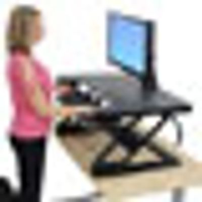 Ergotron WorkFit-T Zit-sta-verhoger Hoogte: 38 cm (max) Zwart