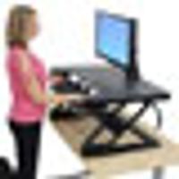 Ergotron WorkFit-T Zit-sta-verhoger Hoogte: 38 cm (max) Zwart - thumbnail