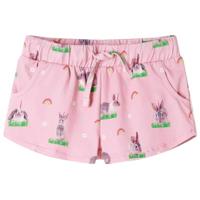 Kindershorts met trekkoord 140 lichtroze, kinderkleding, jongenskleding, kinderbroek, kinderkled, meisjeskleding, leuke kinderkleding
