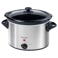 Bestron ASC350 Slowcooker RVS/Zwart - thumbnail