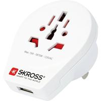 Skross 1500268 Reisstekker Country Adapter World to USA USB - thumbnail