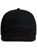 DSQUARED2 casquette en coton à logo brodé - Noir - thumbnail