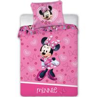 Disney Minnie Mouse Baby Dekbedovertrek Hearts - 100 X 135 Cm - Katoen