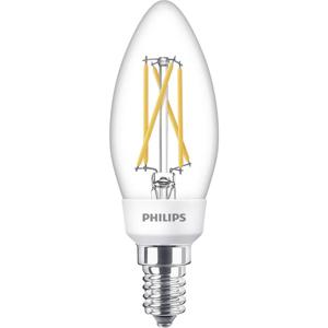 Philips Lighting 77215400 LED-lamp Energielabel F (A - G) E14 Kaars 5 W, 2.5 W, 1 W = 40 W, 18 W, 9 W Warmwit (Ø x l) 3.5 cm x 10.6 cm Dimbaar 1 stuk(s)