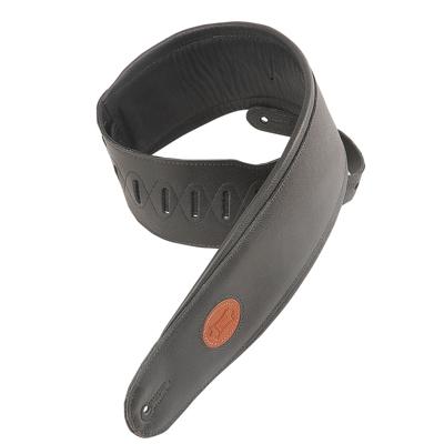 Levys Leathers MSS2-4-BLK gevoerd lederen basgitaarband, zwart Levys Leathers MSS2-4-BLK gevoerd lederen basgitaarband, zwart