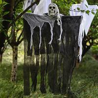 1pc, halloween decoratie, hangende geest schedel gaas spook gezicht spookhuis deuropening horror rekwisieten spook hanger, scène decor, festivals decor, halloween decor Lightinthebox - thumbnail