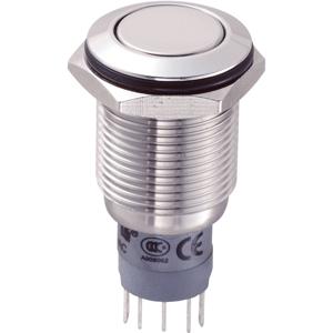 TRU COMPONENTS 701954 LAS2GQF-11/S/P Vandalismebestendige druktoets 250 V/AC 3 A 1x aan/(aan) Moment 1 stuk(s)