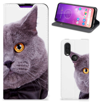 Motorola One Vision Hoesje maken Kat