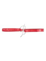 Blumarine ceinture en cuir à boucle logo - Rouge