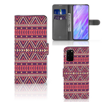 Samsung Galaxy S20 Plus Telefoon Hoesje Aztec Paars - thumbnail