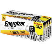 Energizer Power AAA batterij (potlood) Alkaline 1.5 V 40 stuk(s)