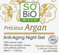 So Bio Etic Argan anti-aging night gel (40 ml)