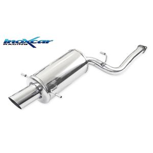 InoxCar uitlaat passend voor Subaru Impreza 4WD 2.5 WRX Turbo 230pk 2006- 1x101mm Rally IXSUIM15101RA