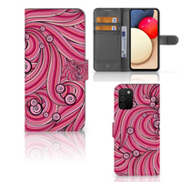 Samsung Galaxy A03s Hoesje Swirl Pink - thumbnail