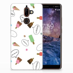 Nokia 7 Plus Siliconen Case IJsjes