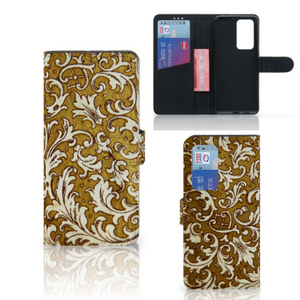 Wallet Case Huawei P40 Pro Barok Goud