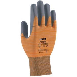 Uvex 6005411 beschermende handschoen Grijs, Oranje Elastaan, Polyamide 1 stuk(s)