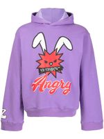 Natasha Zinko hoodie à imprimé graphique - Violet - thumbnail