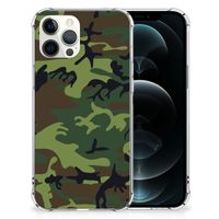 iPhone 12 Pro Max Doorzichtige Silicone Hoesje Army Dark - thumbnail